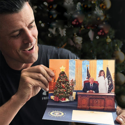 Pop Up Christmas Card with Light and Sound, Funny Christmas Cards with Voice Message and Music – image 6