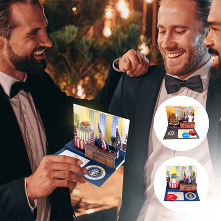 Pop Up Christmas Card with Light and Sound, Funny Christmas Cards with Voice Message and Music – image 10