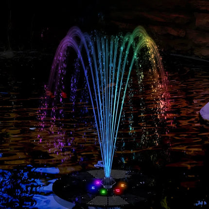 Solar Powered Fountain with 7 Water Spray Patterns & Dusk Sensor | Eco-Friendly Lighting for Gardens and Patios