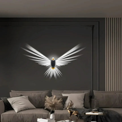 Luminous Wings Wall Light with Unique Eagle & Owl Design | Breathtaking Projection for Enchanting Home Decor