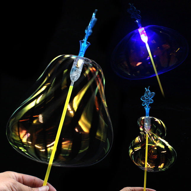 LED Light Sticks, Light Up Wand with Spinning Ribbons