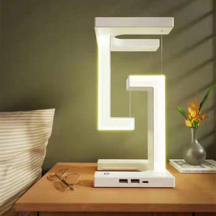 Wireless Charger with Levitating Design & LED Lights | Multi-Functional Charging Station for Home and Office