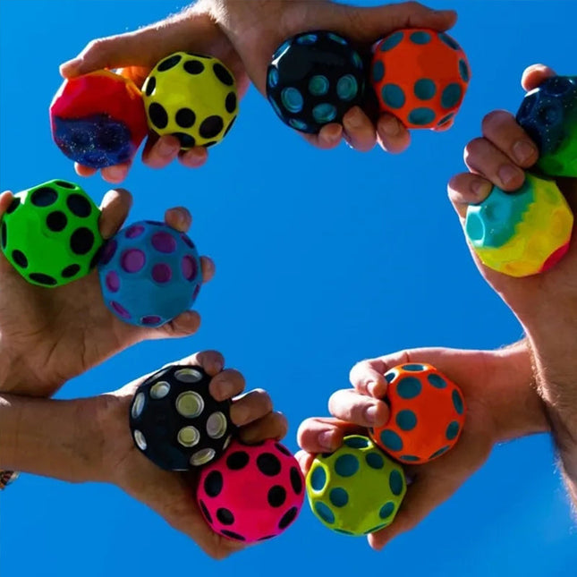 Bouncy Balls for Kids and Adults, Space Ball with Pop Sound