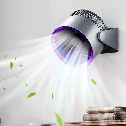 Portable Fan, Battery Operated Fan for Wall and Ceiling Mounting, Quiet Rechargeable Desk Fan with 4000mAh Battery