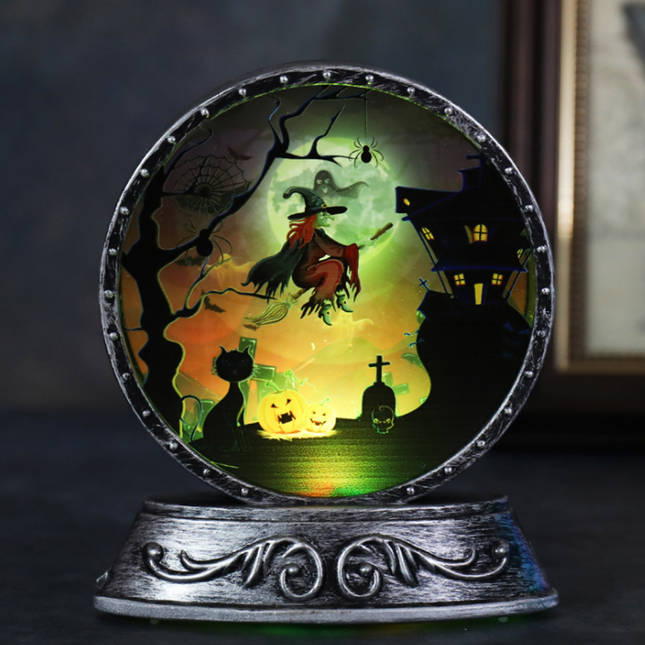 Halloween Lights, Halloween Decorations Vintage Lamp with 7 Color Changing Light