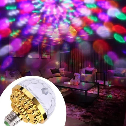 RGB Rotating Disco Bulb with Dazzling Strobe Effect | Transform Spaces into Colorful Dance Floors