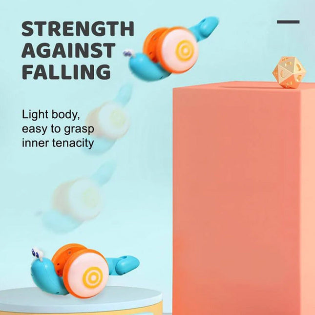 Toddler Toys Pull String Snail Toy, Light Up Toy with Music