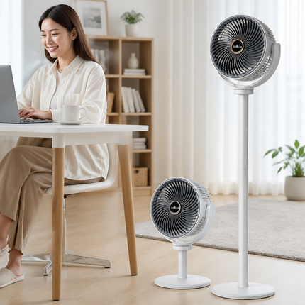 Portable Fan, Rechargeable Floor Fans with Adjustable Height