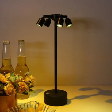 Dimmable Table Lamp with Touch Control & 360° Rotatable Design | Cordless Illumination for Ideal Ambiance