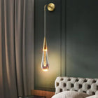Modern Wall Sconce, Glass Wall Light with Gold Accents – image 5
