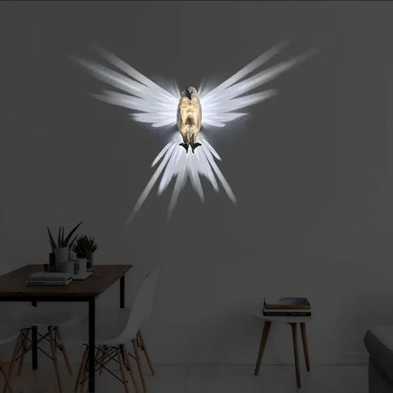 Luminous Wings Wall Light with Unique Eagle & Owl Design | Breathtaking Projection for Enchanting Home Decor