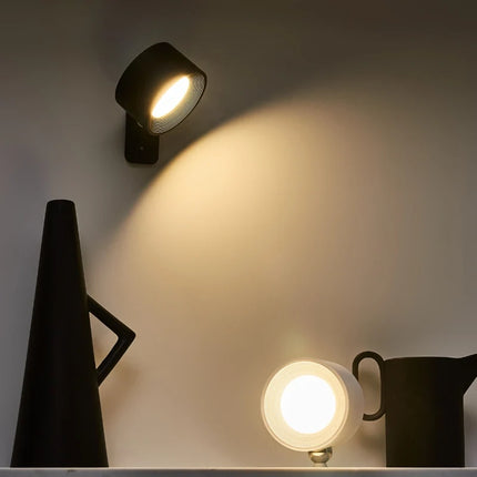 Cordless Wall Lamp with 360° Adjustable Lighting | Minimalist Design for Versatile Home Ambiance