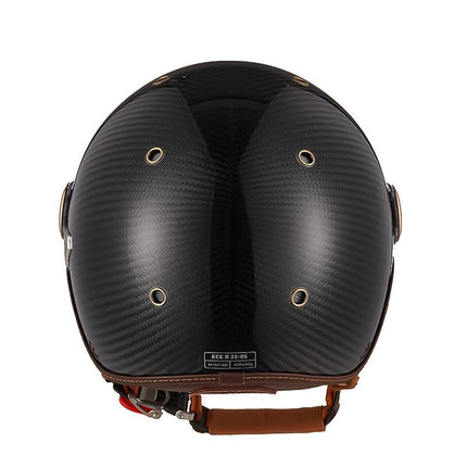 Carbon Fiber Motorcycle Helmet, Lightweight Motorcycle Helmet with Removable Lining