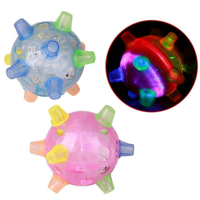 Jumping Ball for Dogs with Lights and Music, Interactive Dog Toys for Boredom