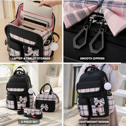 Laptop Backpack Set, Lightweight Backpack for Laptop and Tablet