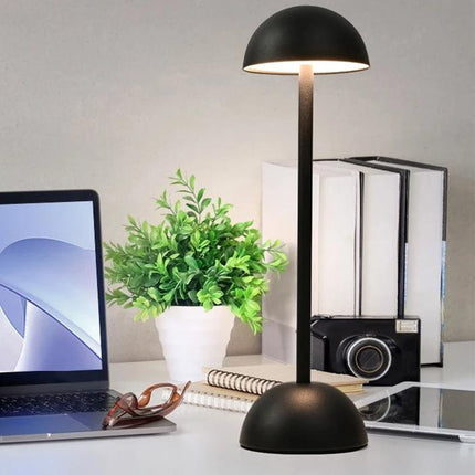 Cordless Nordic Minimalist Table Lamp with Dimmable Lighting | Sleek Iron Design for Cozy Atmospheres