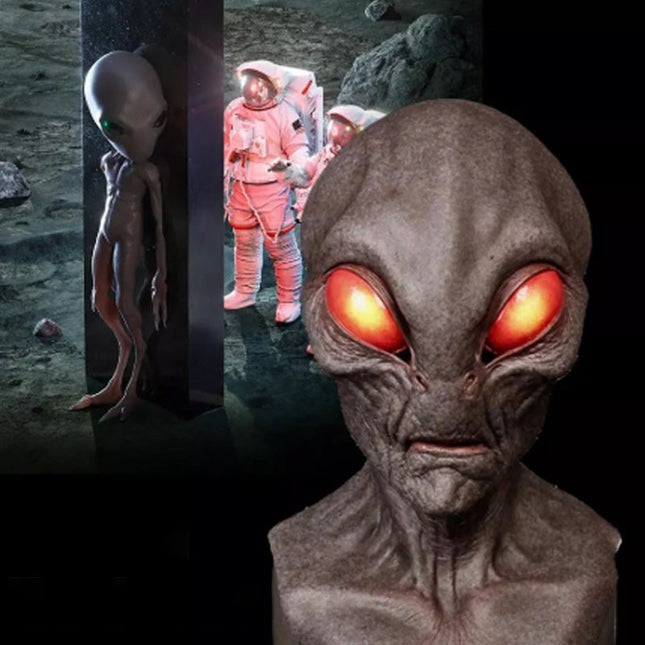 Halloween Costume Mask, Realistic Alien Full Face Mask