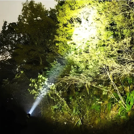 Rechargeable Flashlight with Telescopic Zoom for Ultra-Bright Illumination | Long-Lasting Light for Camping and Emergencies