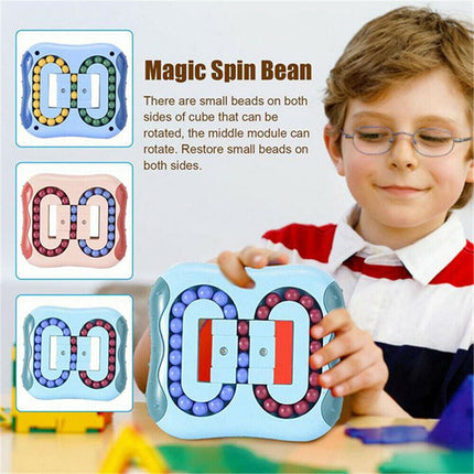 Fidget Cube, Rotating Finger Cube with Beads – image 4