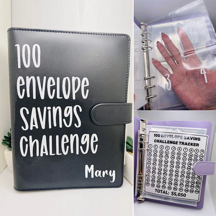 A5 Binder for 100 Envelope Savings Challenge, Budget Binder with Cash Envelopes – image 16