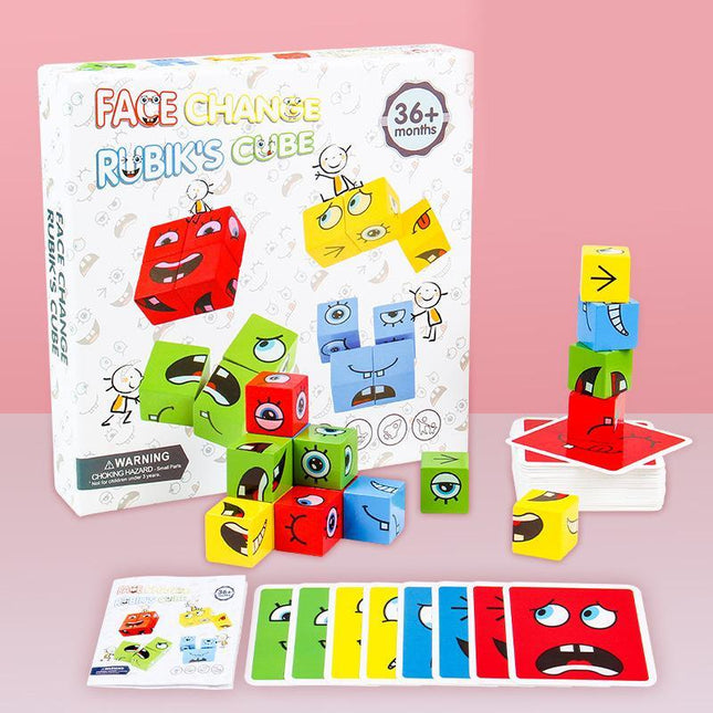 Wooden Puzzle Building Cubes, Wooden Building Blocks – image 11