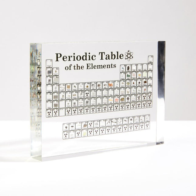Periodic Table Display with Elements, Acrylic Element Collection