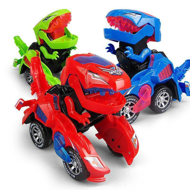 Transforming Toys, Dinosaur Transformer Car with LED Lights