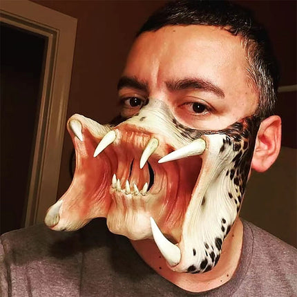 Halloween Costume Mask, Latex Mask 3/4 Face for Adults