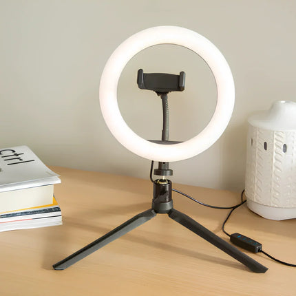 Lumi Ring Light with 360° Adjustable Design | Portable Lighting Solution for Video Calls and Makeup Application