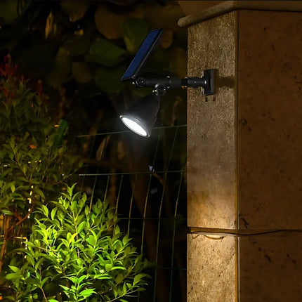 Solar Powered Garden Spotlight with 9 Color Options | Automatic Dusk-to-Dawn Lighting for Outdoor Spaces