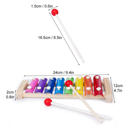 Wooden Xylophone for Baby, Hand Eye Coordination Toys