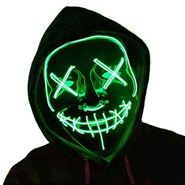 LED Halloween Mask with EL Wire