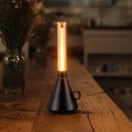 Portable Retro Lantern with Rechargeable Battery | Dimmable Warm Light for Indoor and Outdoor Ambiance