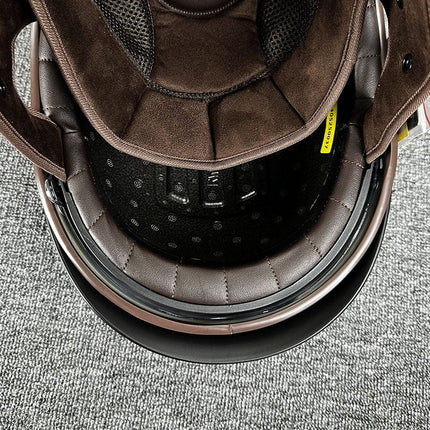 Motorcycle Helmets, Open Face Biker Helmet with Quick Release Strap