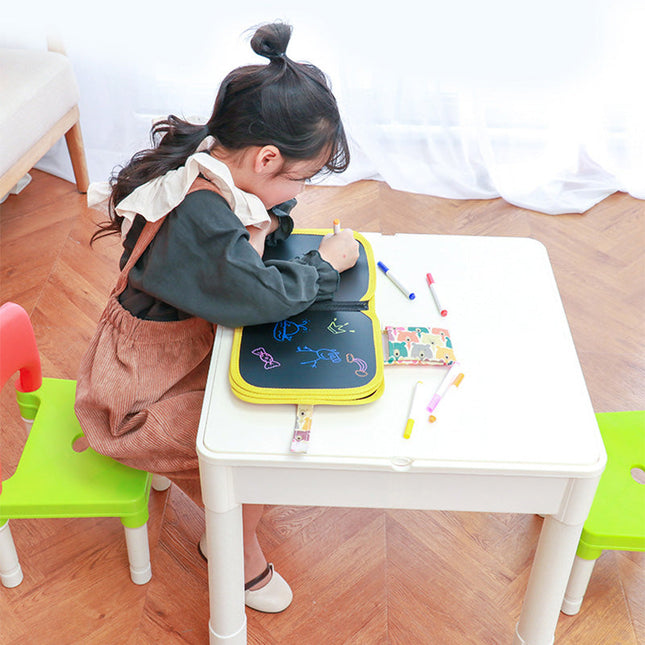 Erasable Drawing Pad Toys for Kids, Reusable Drawing Board with Watercolor Pens