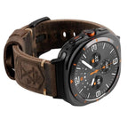 Dark Brown(With Patten)-Black Buckle / Samsung Watch Ultra 47mm