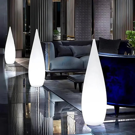 Outdoor Sculptural Glow Light with Dimmable RGB Colors | Weatherproof Design for Patios and Ambiance