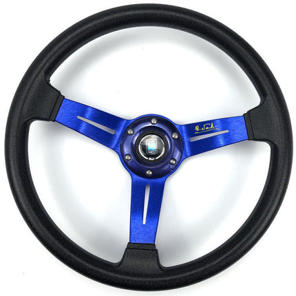 PU Racing Steering Wheel for Car Modification with Hand-Sewn Design | Enhanced Grip and Comfort for Optimal Control