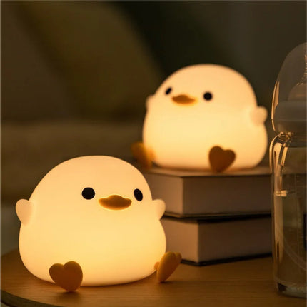Doudou Duck Silicone Night Lamp with Dimmable Light | Soothing Bedtime Companion for Kids