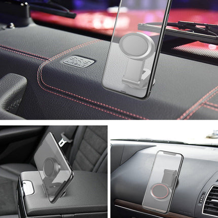 360-Degree Rotating Car Phone Holder with Sticky Base | Secure Navigation Mount for Safe Driving
