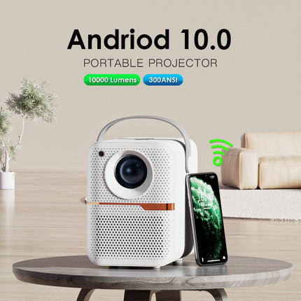 High-Quality Mini Portable LCD Projector with 1280x720 Resolution | Efficient 400 Lumens for Indoor and Outdoor Use