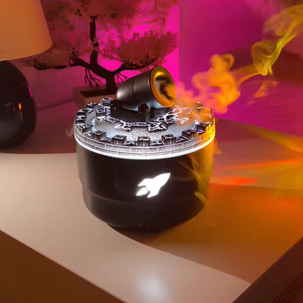 Cannon-Shaped Humidifier with Customizable Lighting & Mist Modes | Enhance Wellness and Air Quality