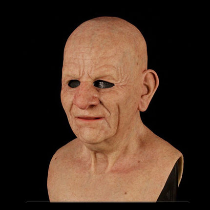 Halloween Mask for Adults, Old Man Mask Realistic Latex with Movable Mouth – image 14