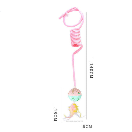 Interactive Plush Cat Toy with Spring Design | Engaging Play for Active Cats