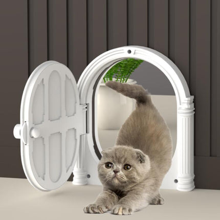 Plastic Pet Door with Fashion Minimalist Design | Easy Installation for Cat and Dog Freedom
