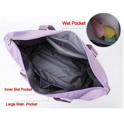 Large-Capacity Foldable Waterproof Travel Bag with Multiple Pockets | Versatile Travel Companion for Weekend Getaways