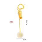 Yellow / Spring rabbit fur ball
