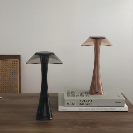 Sculpted Flare Lamp with Rechargeable Battery & Dimmable Function | Elegant Lighting for Any Room