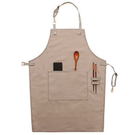 Unisex Canvas Apron for Cooking & Baking with Adjustable Fit | Durable & Stylish Design for Creative Comfort