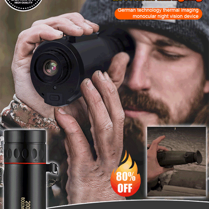 Night Vision Device with HD Screen, Handheld Thermal Camera for Hunting and Camping